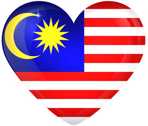 48 for 48px wide flags Malaysia Large Heart Flag | Gallery Yopriceville - High ...