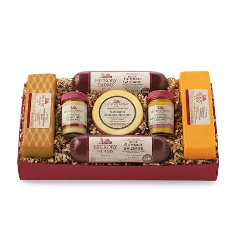 hickory farms summer sausage and cheese t box hickory farms