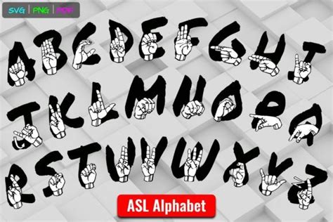 Asl American Sign Language Alphabet Abcs Graphic By Able Lingo