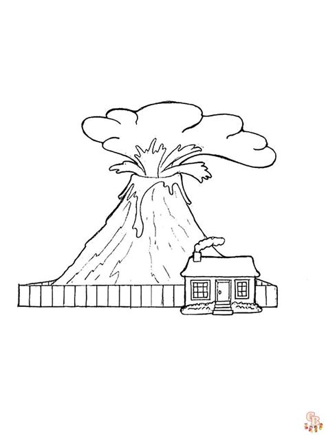 Coloriage Volcan Les Meilleurs Dessins à Imprimer Pour Enfants