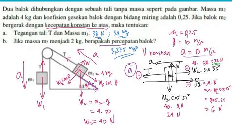 Contoh Soal Tegangan Tali Pada Bidang Miring Contoh Soal Terbaru The