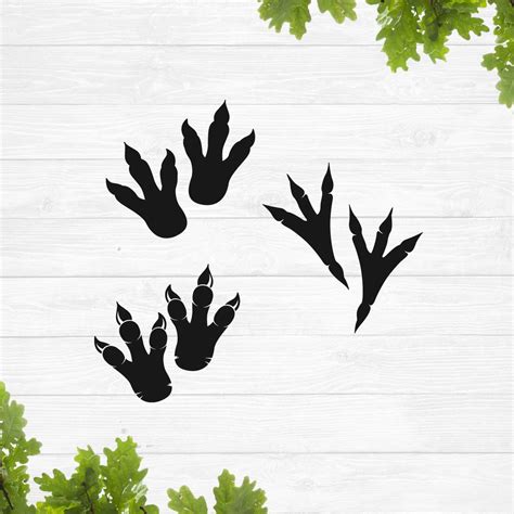 Dinosaur Footprint Svg Dinosaur Track Svg Dinosaur Feet Svg Dinosaur