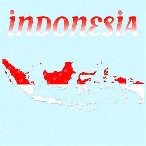 Indonesia Flag Map Pandp Group