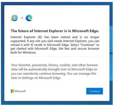 Internet Explorer Users Will Be Automatically Moved To Microsoft Edge