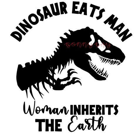 Jurassic Park Svg Dinosaur Eats Man Woman Inherits Earth Svg Cricut