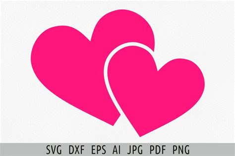 Double Heart Svg Files For Cricut Double Heart