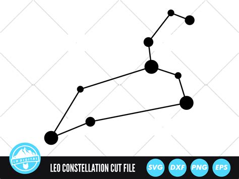 Leo Zodiac Constellation Svg Graphic By Lddigital · Creative Fabrica