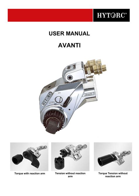 Hytorc Avanti Manualzz