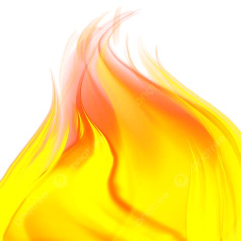 Yellow Flame Clipart Vector Flame Burning Yellow Red Firelight Flame