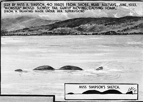 Loch Ness Monster 1934 Nartists Rendition Of The Loch Ness Monster