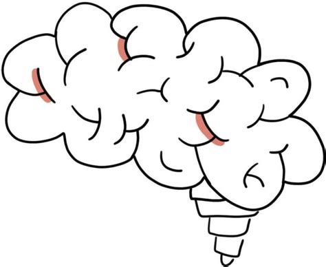 20 Easy Brain Drawing Ideas How To Draw A Brain Blitsy