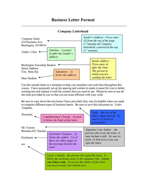 35 Formal Business Letter Format Templates And Examples Templatelab