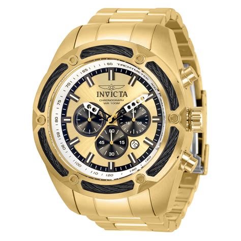 Invicta Invicta Mens Bolt 31439 Gold Stainless Steel Quartz Dress