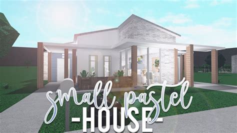 Roblox Bloxburg Small Pastel House 47k No Gamepass Youtube