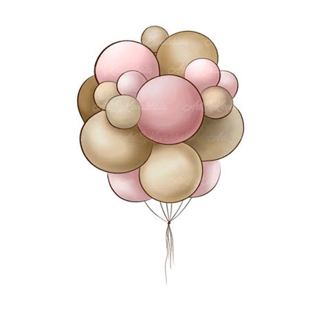 Balloons Png Birthday Balloons Png Baby Shower Clipart Etsy