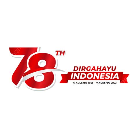 Kartu Ucapan Hut Ri 78 Hari Kemerdekaan Indonesia 2023 Vektor Logo Hut