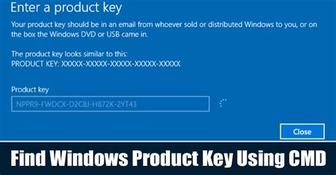 How To Find Windows 1011 Product Key Using Command Prompt