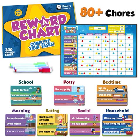 Buy Magnetic Reward Chart For Children 80 Chores Potty Training