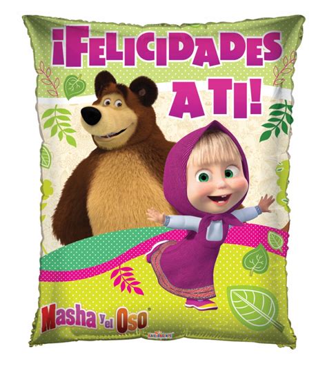 Juego de 16 servilletas de papel de masha y el oso para fiestas y cumpleaños de año nuevo, platos de papel en un juego de 88 artículos para 16 invitados 4.4 de 5 estrellas 135 us$ 44.88 Masha Y El Oso Felicidade - Feliz Cumpleaños Masha Y El ...