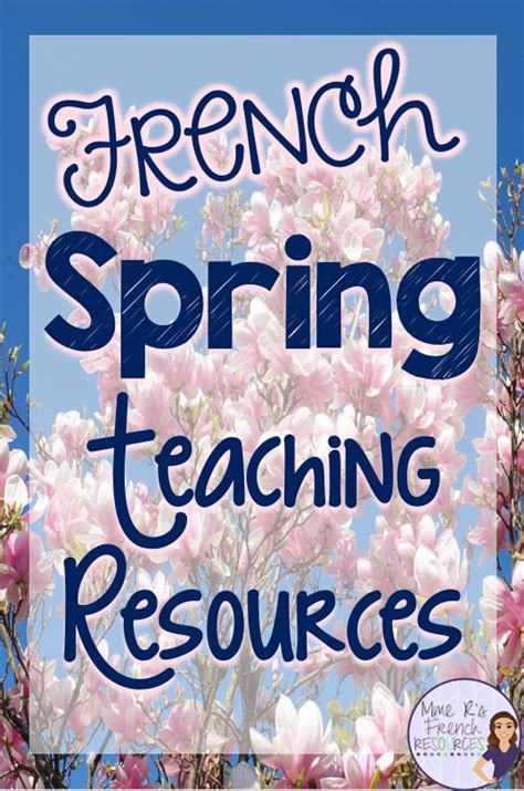 4 Fun French Spring Resources For Core Immersion Mme R S French