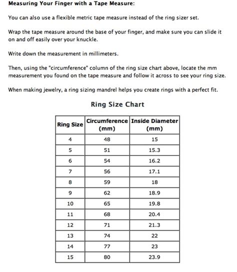 Jul 26, 2021 · printable pandora ring size chart uploaded by admin on monday, july 26th, 2021. Lo Scrigno dei Segreti: Misure per anelli