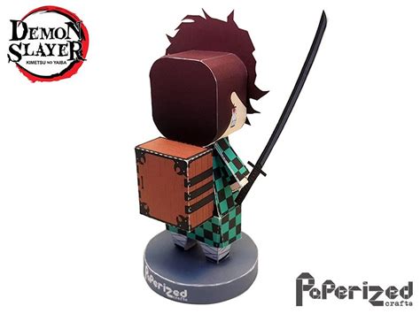 Demon Slayer Tanjiro Kamado Papercraft Paperized Crafts Paper Toys