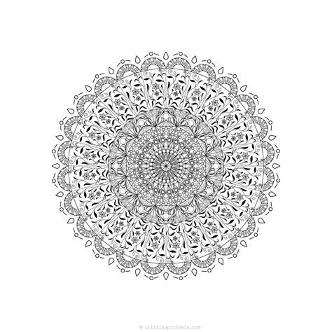 Mandala De Colorat Planse De Colorat Pentru Adulti