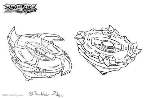 Beyblade Turbo Coloring Pages