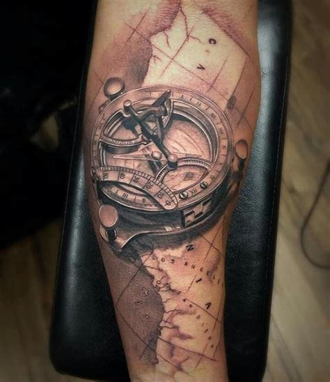 50 World Map Tattoo Designs For Men Adventure The Globe Artofit