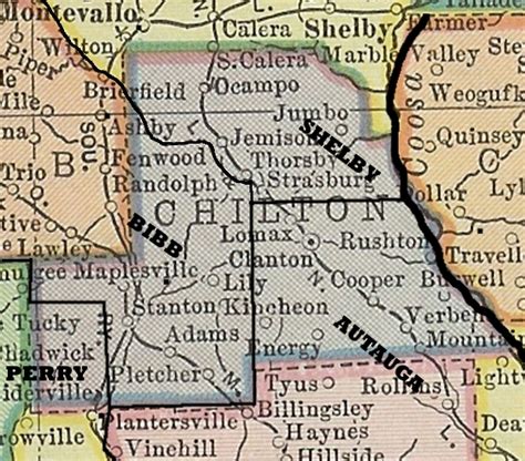 Chilton County Maps