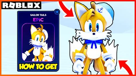 How To Unlock Sailor Tails In Sonic Speed Simulator All 100 Character