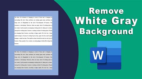 How To Remove White And Gray Background From Text In Microsoft Word