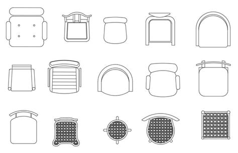 Autocad Chair Furniture Blocks Drawing Cadbull