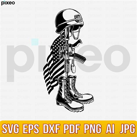 Fallen Soldier Tribute Svg Us Soldier Svg Us Army Svg Us War Hero