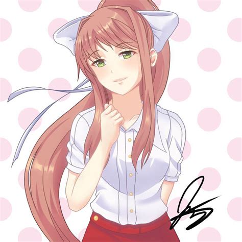 Monika Ddlc Chibi Ddlc Eyes Td Deviantart Doki Khadrismat