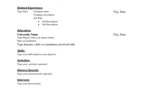 Free Resume Templates No Charge Free Resume Templates No Download