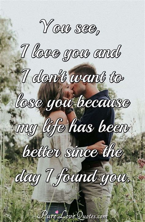 I want perfection i want a shared empathy an effortless telepathic connection to feel that golden thread that links all perfection. You see, I love you and I don't want to lose you because ...