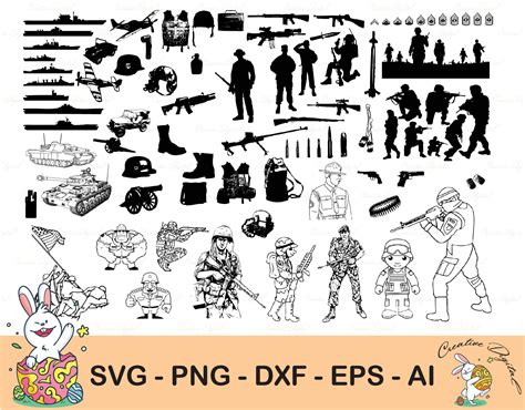 Military Svg Bundle Military Dxf Soldier Svgarmy Svg Mil Inspire