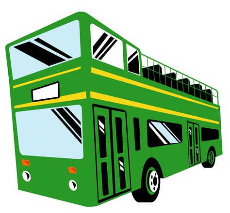 Open Topped Bus Clipart Png