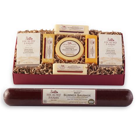 hickory farms party summer sausage and cheese set hickory farms