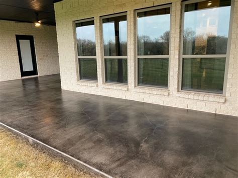 Stained Concrete Patios Before And After