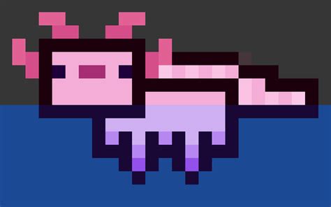 Axolotl Pixel Art Scrolller