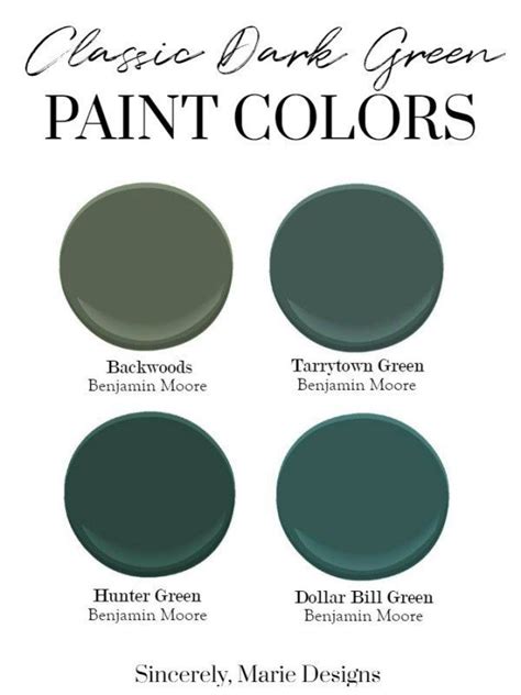 Image Result For Benjamin Moore Hunter Green Green Paint Colors