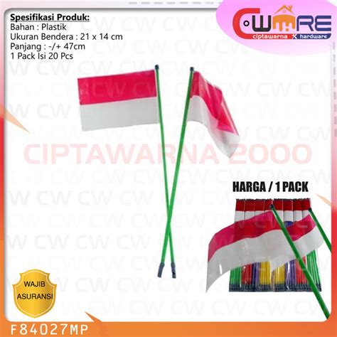 Jual Bendera Peluit Pluit Tangkai Stick Stik Plastik Pawai Merah Putih