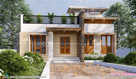 3d Design Contemporary Home Single Floor Kerala Home Design And Floor