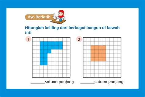 Cara Menghitung Keliling Bangun Datar Kelas 3 SD Tema 7 Halaman 155