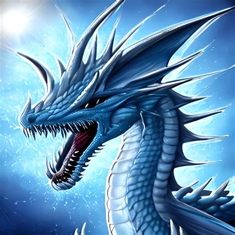 Realistic Ice Dragon Done By Ia Rdragonvale