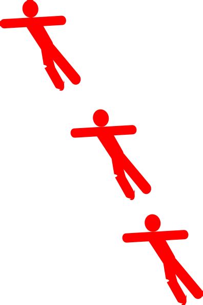 Red Falling Man Clip Art At Vector Clip Art Online Royalty