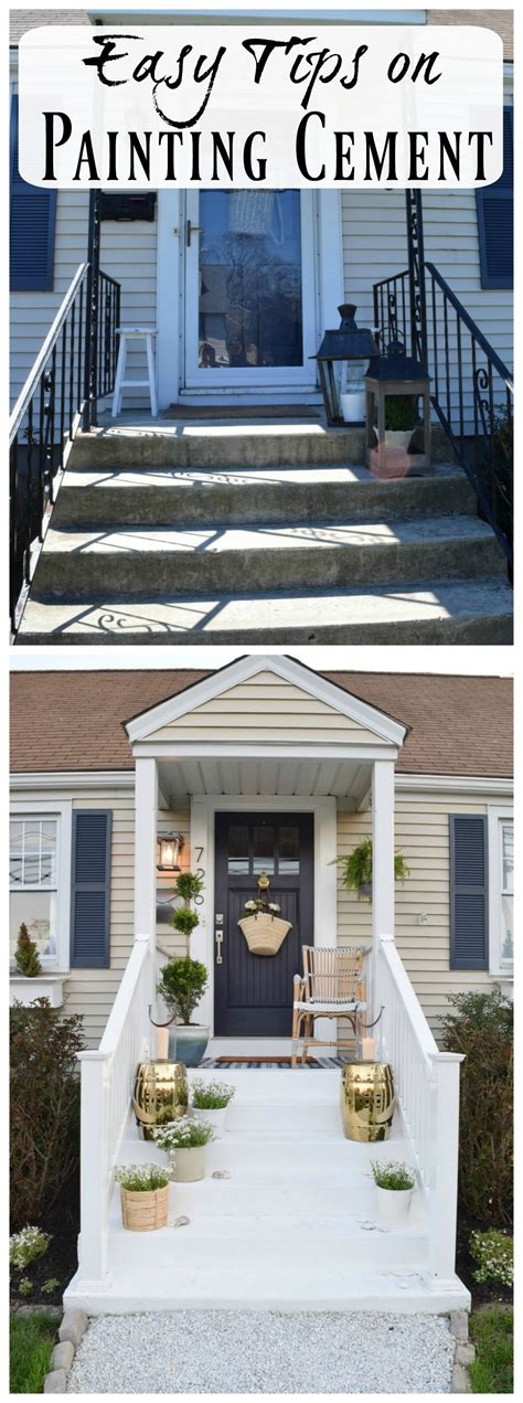 Painted Cement Steps And Top Favorite Painted Patios Nesting With