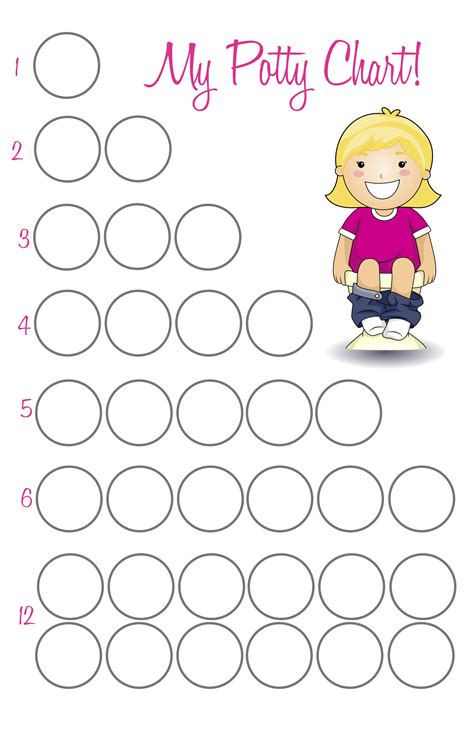 Free Printable Potty Training Sticker Chart Printable Potty Chart